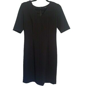 Antonio Melani Black Short Sleeve Fitted Pencil Dress Women’s Size 4
